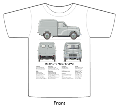 Morris Minor 5cwt Van Series II 1953 T-shirt Front